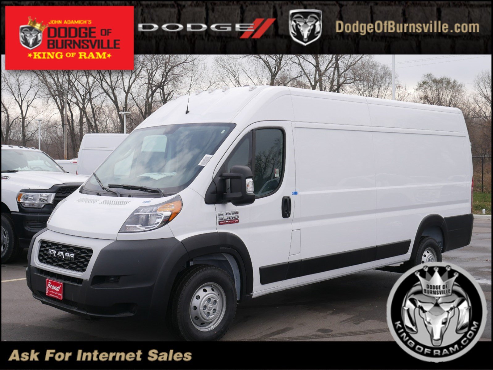 New 2019 Ram Promaster 3500 Cargo Van High Roof 159 Wb Ext